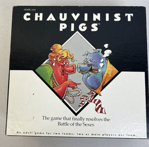Chauvinist Pig Game 4 - 40 Players Adult Party Game Battle Of The Sexes Trivia